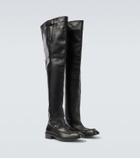 Saint Laurent Joe leather over-the-knee boots