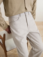 Auralee - Wide-Leg Twist Brown Cotton Jeans - Gray