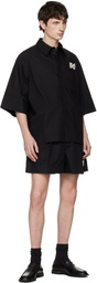 Simone Rocha Black Tailored Belt Loop Shorts