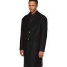 Versus Black Oversized Coat