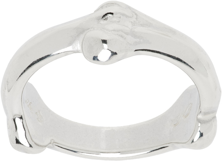 Photo: TAKAHIROMIYASHITA TheSoloist. Silver Bone Shaped Band Ring
