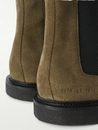 Common Projects - Waxed-Suede Chelsea Boots - Green