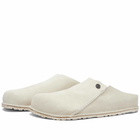 Birkenstock Zermatt Premium in Antique White Suede