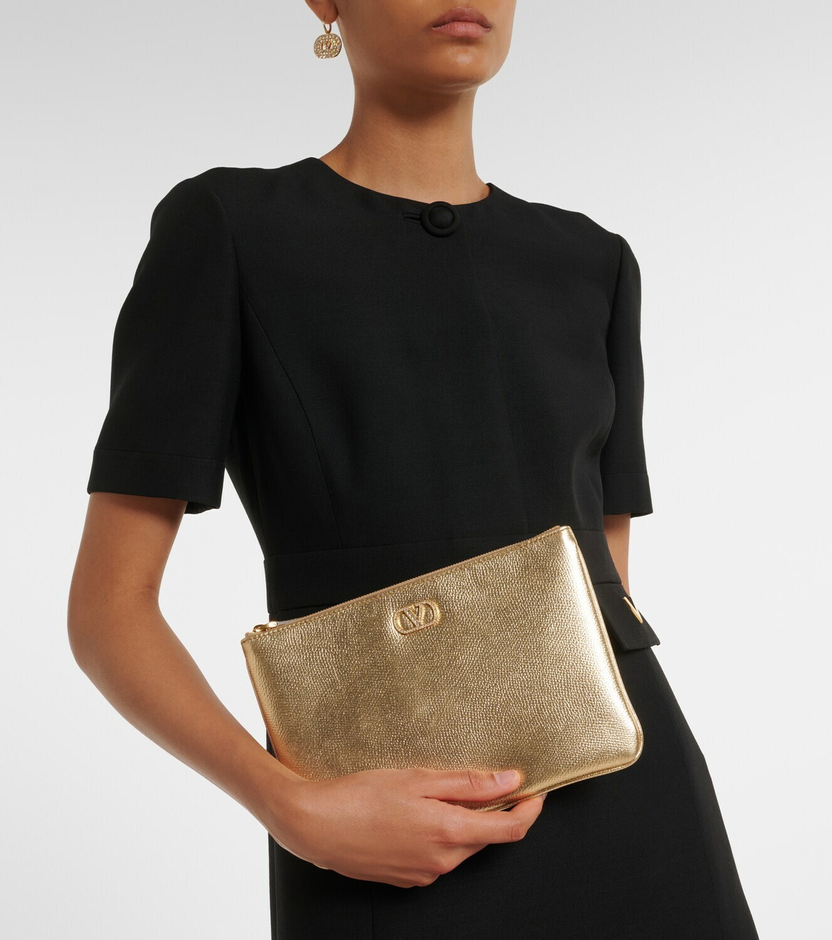 Valentino Garavani VLogo Signature Small embellished pouch