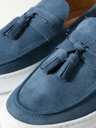 Frescobol Carioca - Monta Tasselled Suede Boat Shoes - Blue