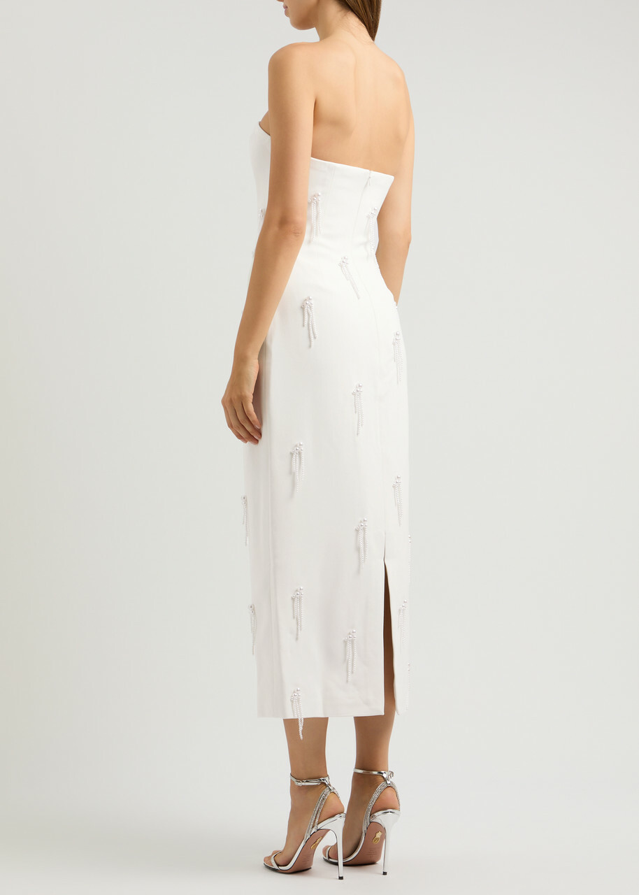 Odd Muse The Ultimate Muse Embellished Midi Dress White Odd Muse