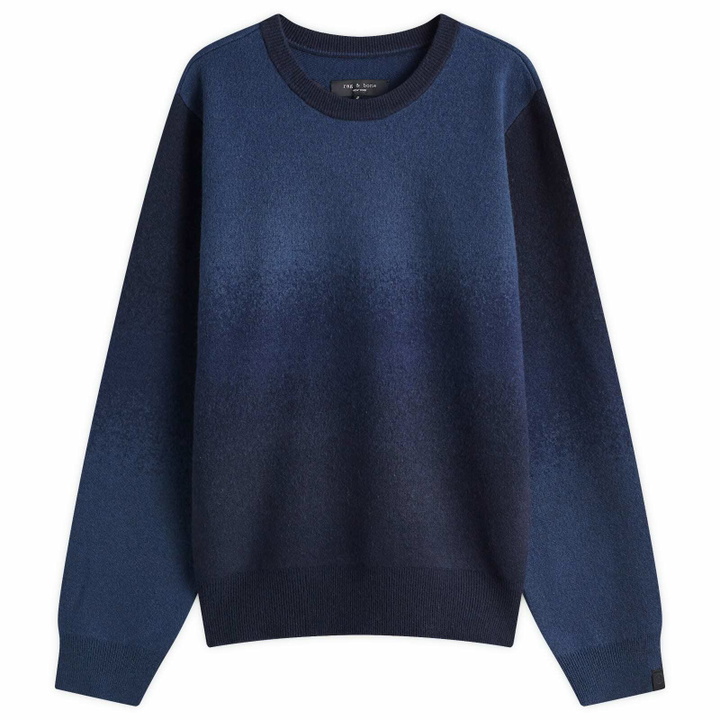 Photo: Rag & Bone Men's Downing Cashmere Blend Crew in Navymult