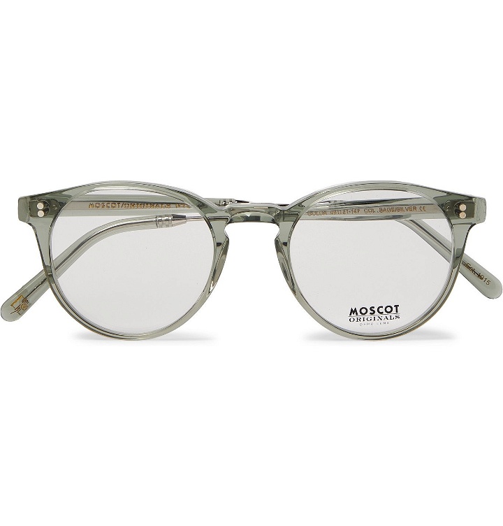 Photo: Moscot - Golda Round-Frame Acetate and Silver-Tone Optical Glasses - Neutrals