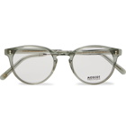 Moscot - Golda Round-Frame Acetate and Silver-Tone Optical Glasses - Neutrals