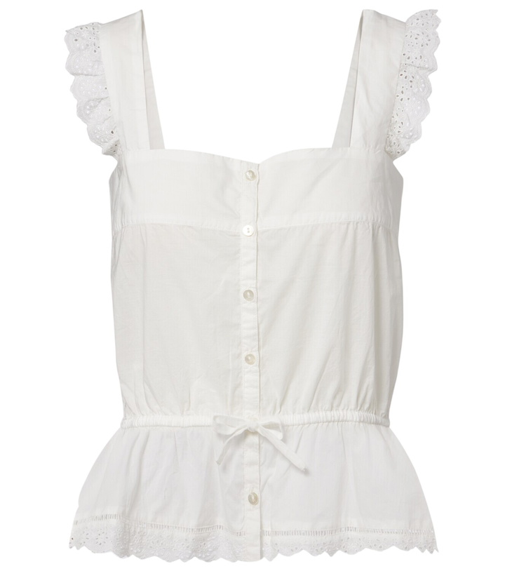 Photo: Poupette St Barth Clive cotton poplin top