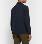 Altea - Baker Camp-Collar Cotton-Corduroy Shirt - Blue
