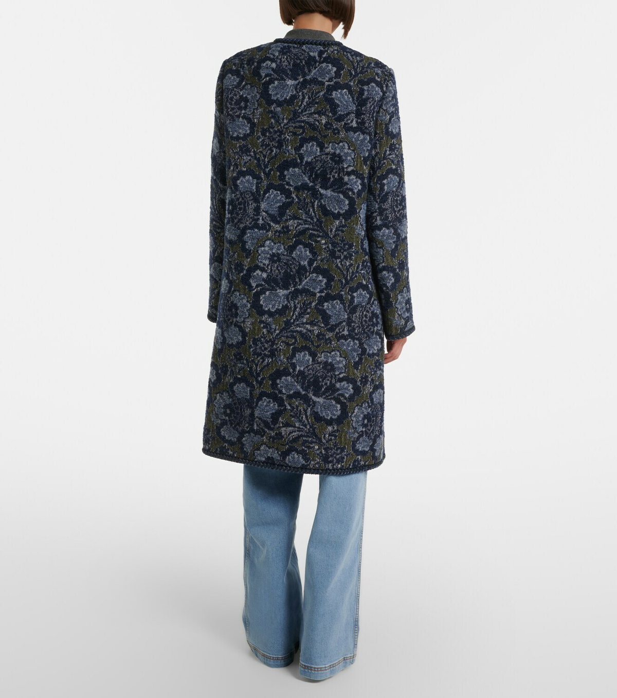 Etro Cotton and wool-blend jacquard coat