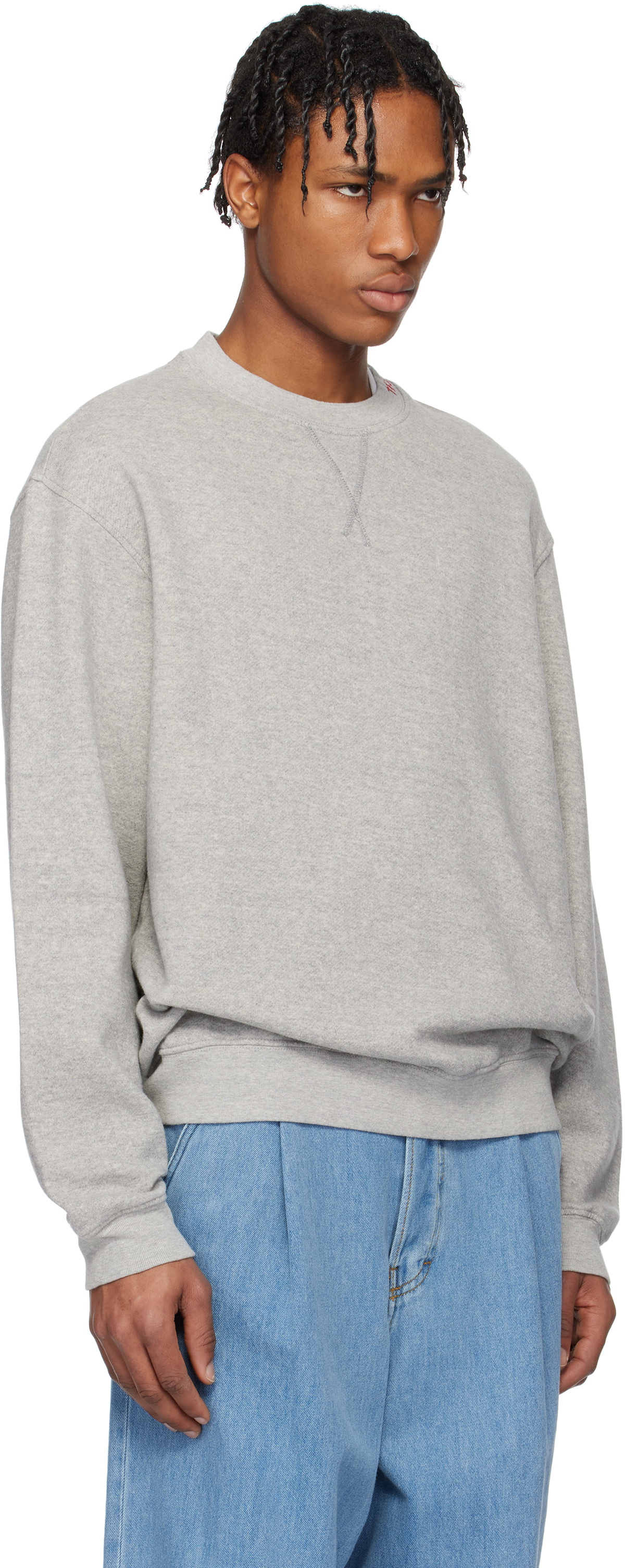 The Elder Statesman Gray Daily Crew Sweatshirt