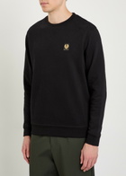 Belstaff Logo-appliquéd Cotton Sweatshirt Black