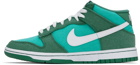 Nike Green Dunk Mid Sneakers