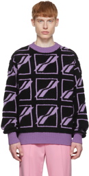 We11done Purple Wool Sweater