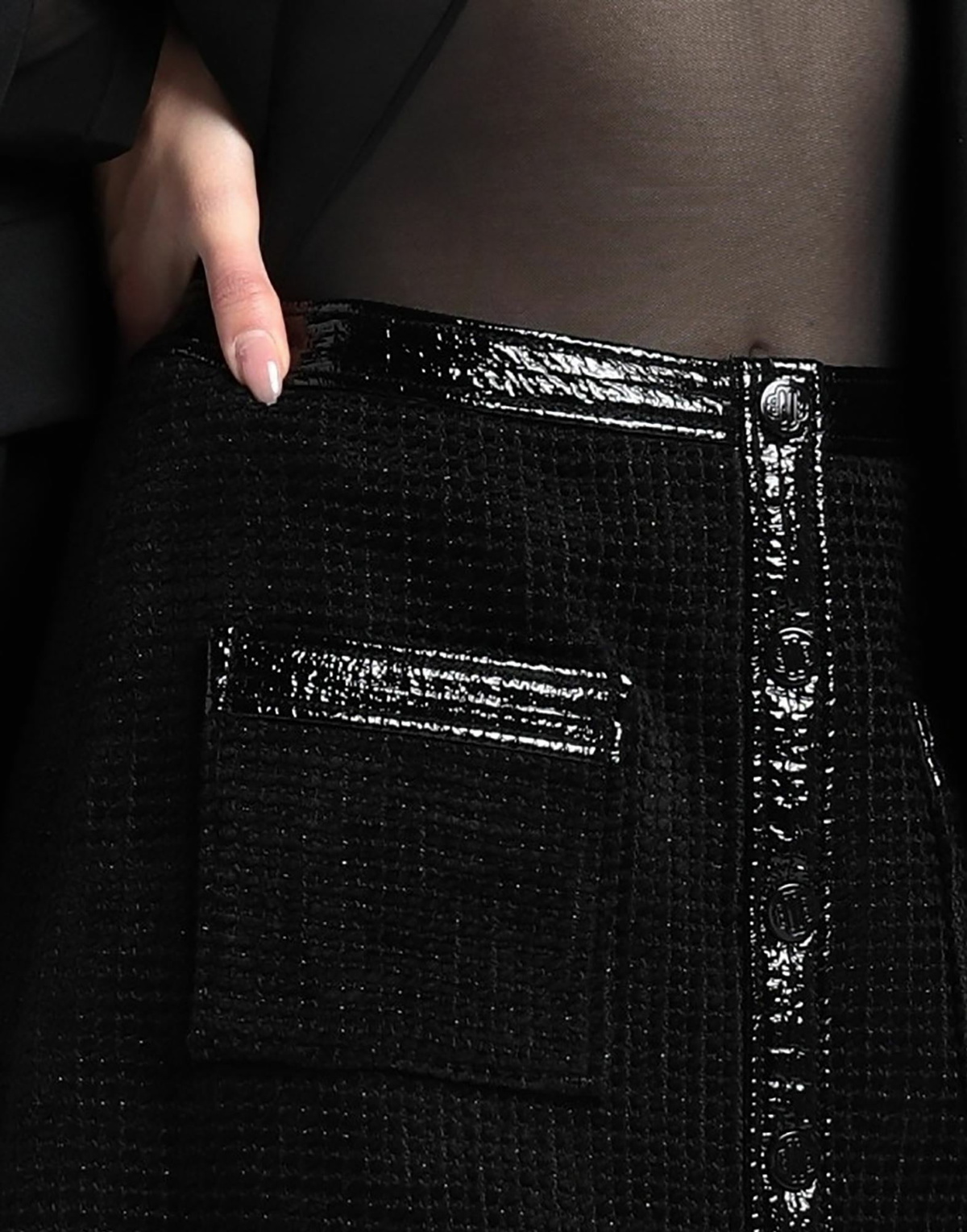 Maje Womens Mini skirt in Black