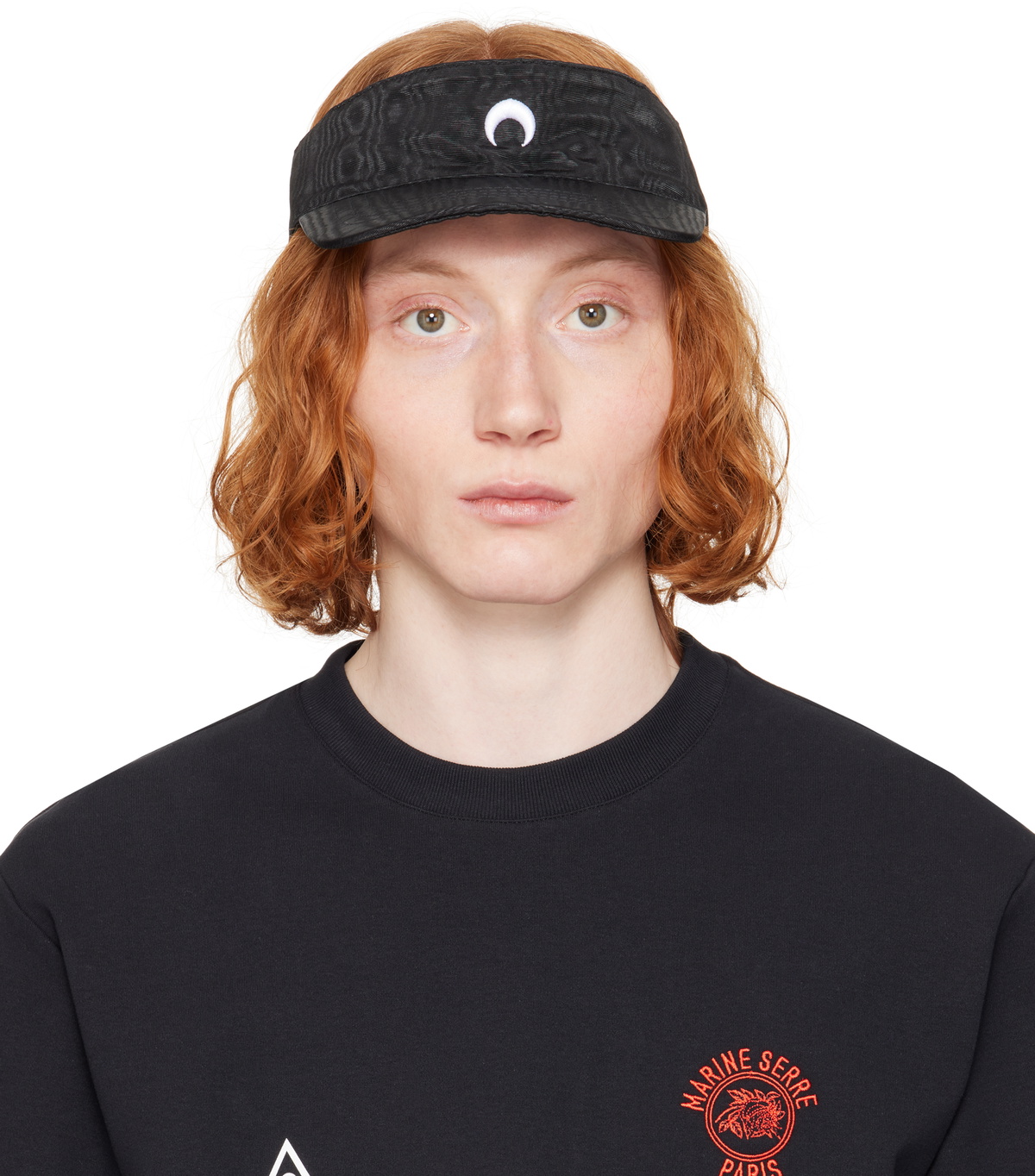 帽子・その他 Moon Laser Cap - Marine Serre - Cotton - Blue Blue Moon Laser Denim Baseball Cap by Marine Serre on Sale