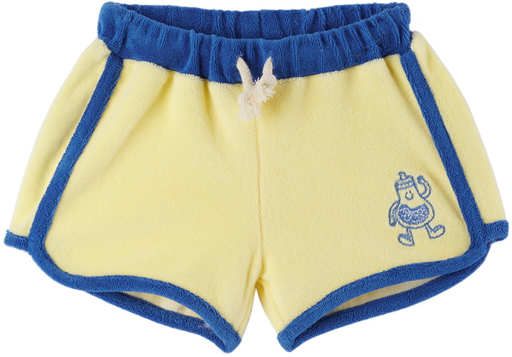 Photo: Maison Tadaboum Baby Yellow & Blue Lucio Shorts