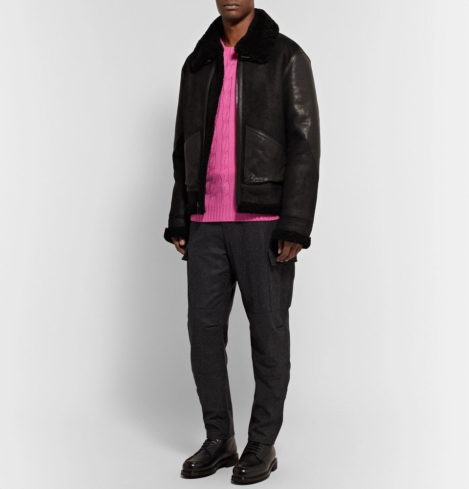 Ralph Lauren Purple Label - Cable-Knit Cashmere Sweater - Men - Pink