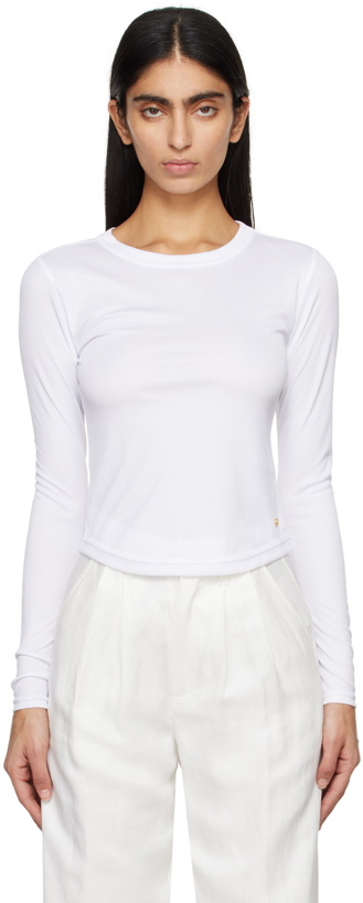 Photo: ANINE BING White Jane Long Sleeve T-Shirt