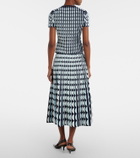 Simkhai Micah knitted scalloped midi skirt