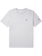 Champion - Logo-Embroidered Cotton-Jersey T-Shirt - Gray