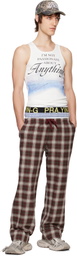 Praying Multicolor Plaid Underwear Sweatpants