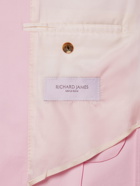RICHARD JAMES - Double-Breasted Cotton-Twill Suit Jacket - Pink