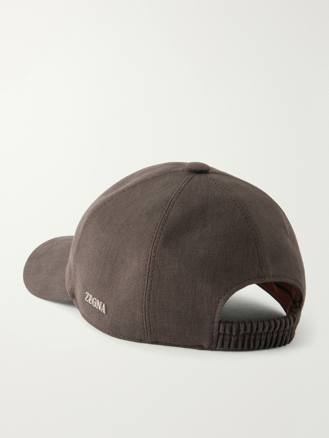 Zegna - Oasi Logo-embellished Linen Cap - Brown
