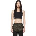 Fendi Black Forever Fendi Stamp Sports Bra