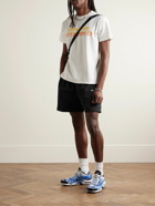 Nike - Solo Swoosh Straight-Leg Logo-Embroidered Mesh Shorts - Black
