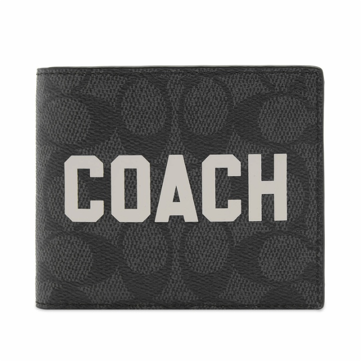 Photo: Coach Men's 3 in 1 Graphic Wallet in Charcoal Multi Signature Leather