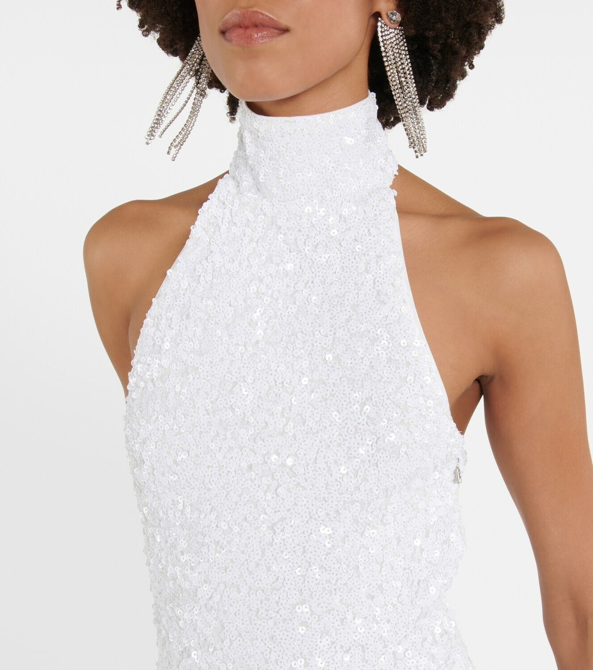 【Rotate】 Sequinedホルターネック maxiドレス ROTATE BIRGER CHRISTENSEN Sequined Maxi Dress | Silver
