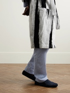 Thom Sweeney - Cashmere-Lined Suede Slippers - Blue