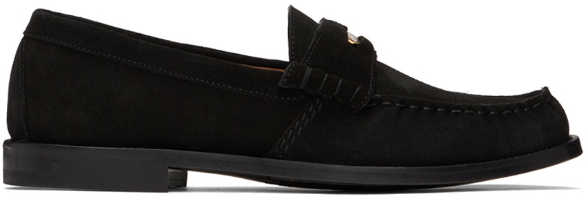 Photo: Rhude Black Suede Penny Loafers