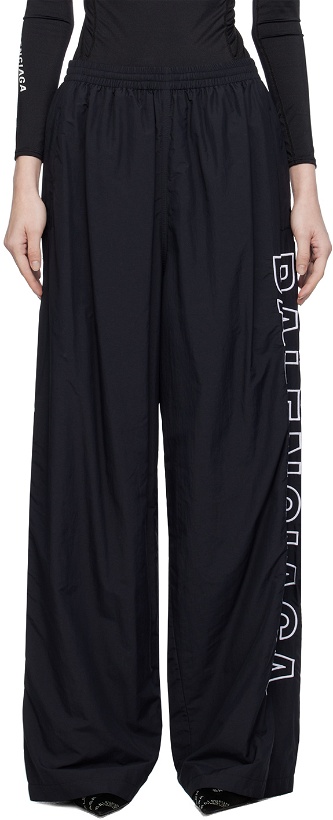Photo: Balenciaga Black Embroidered Lounge Pants