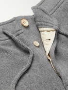 The Elder Statesman - Wide-Leg Cashmere Drawstring Trousers - Gray