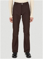 Eco Twill Bootcut Pants in Brown