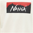 Nanga Men's Eco Hybrid Box Logo Sweat in White