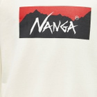 Nanga Men's Eco Hybrid Box Logo Sweat in White