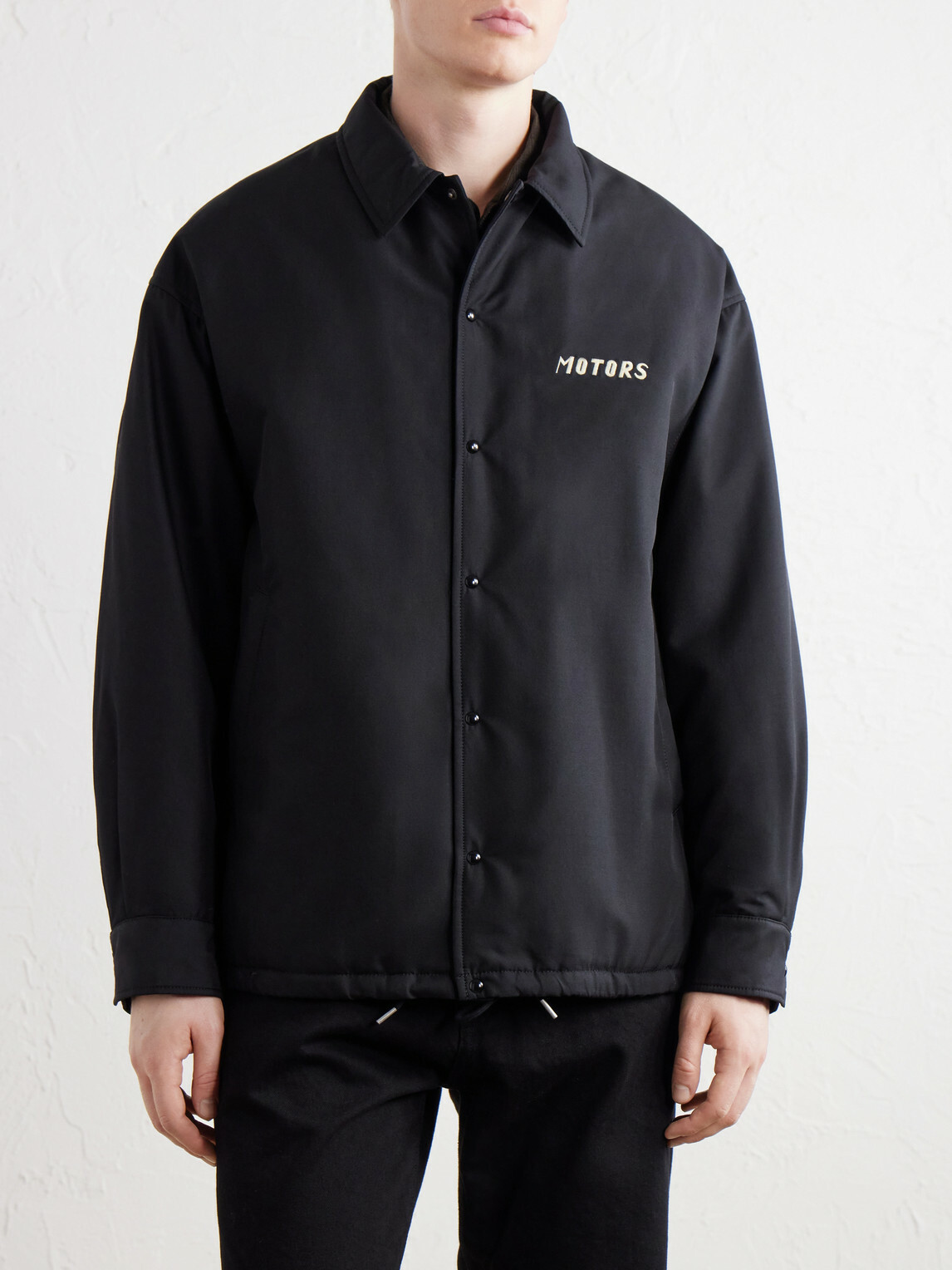 Visvim - Embroidered Wool and Silk-Blend-Twill Jacket - Black