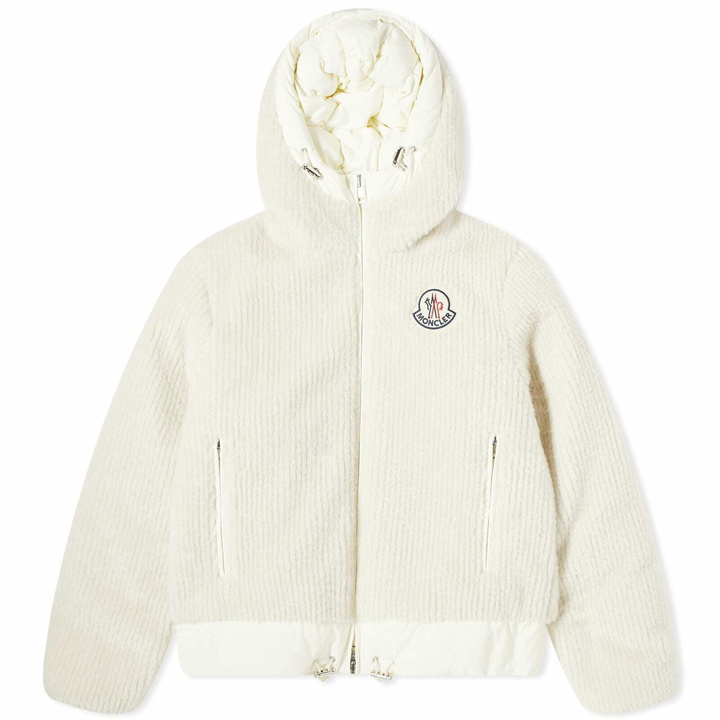 Photo: Moncler Men's Tejat Borg Fleece Jacket in White