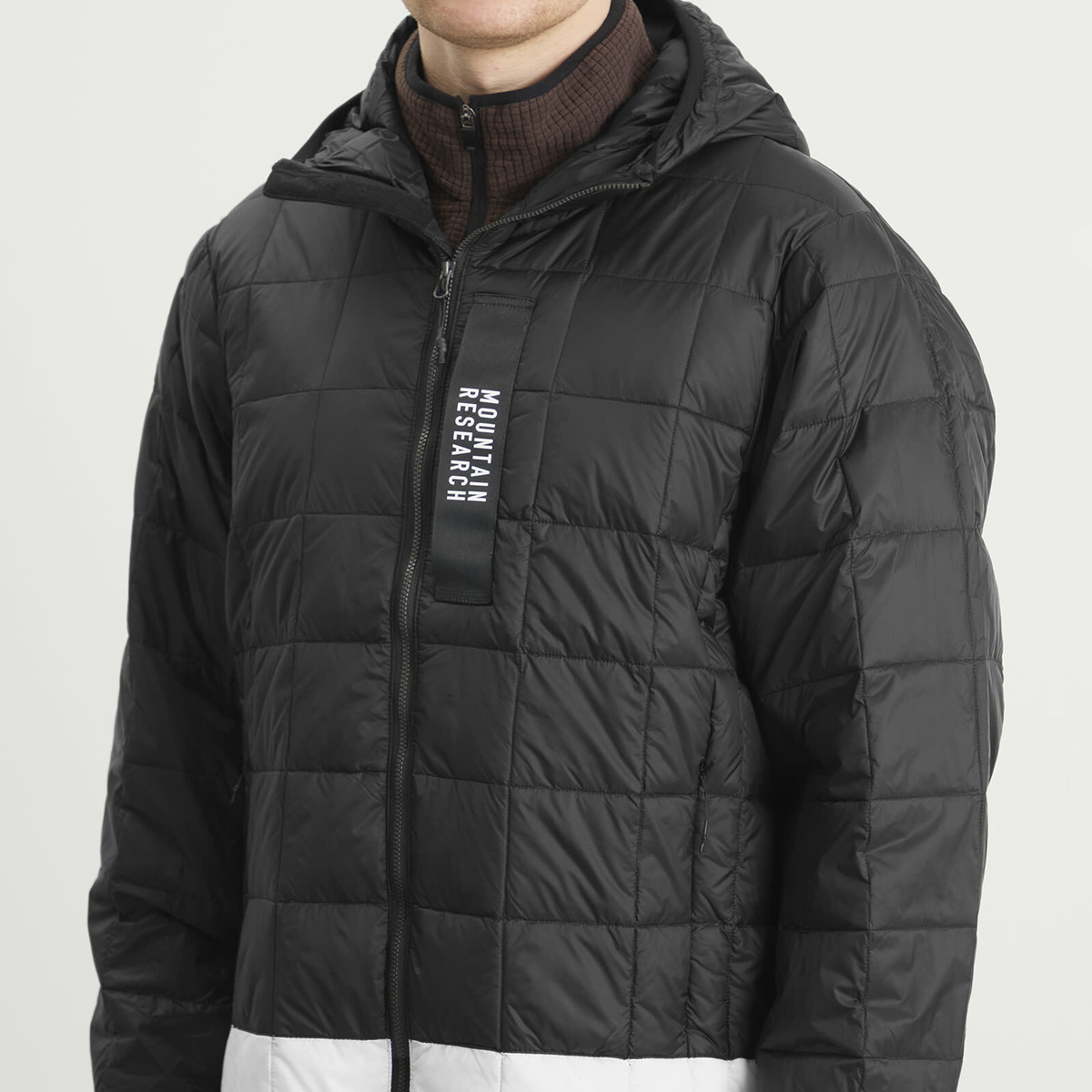 Taion Men's x Mountain Research Down Zip Parka Jacket in Black