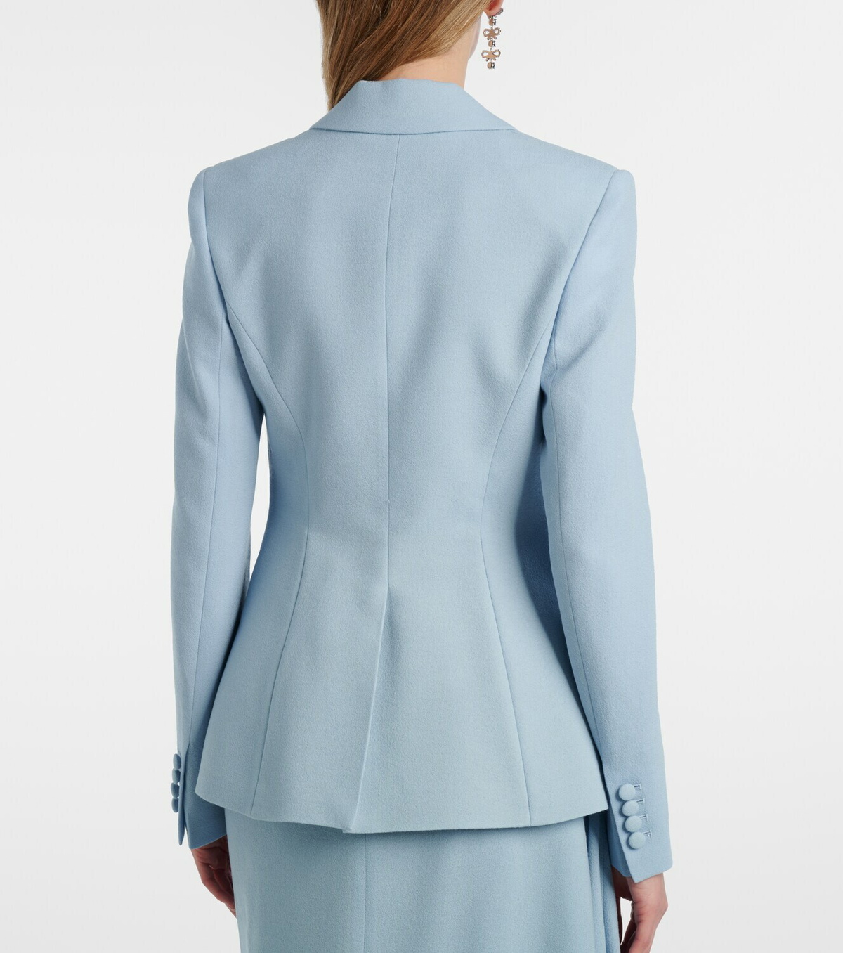 Erdem Embellished virgin wool crêpe blazer