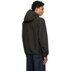 Burberry Black Check Cotton Newport Hooded Jacket