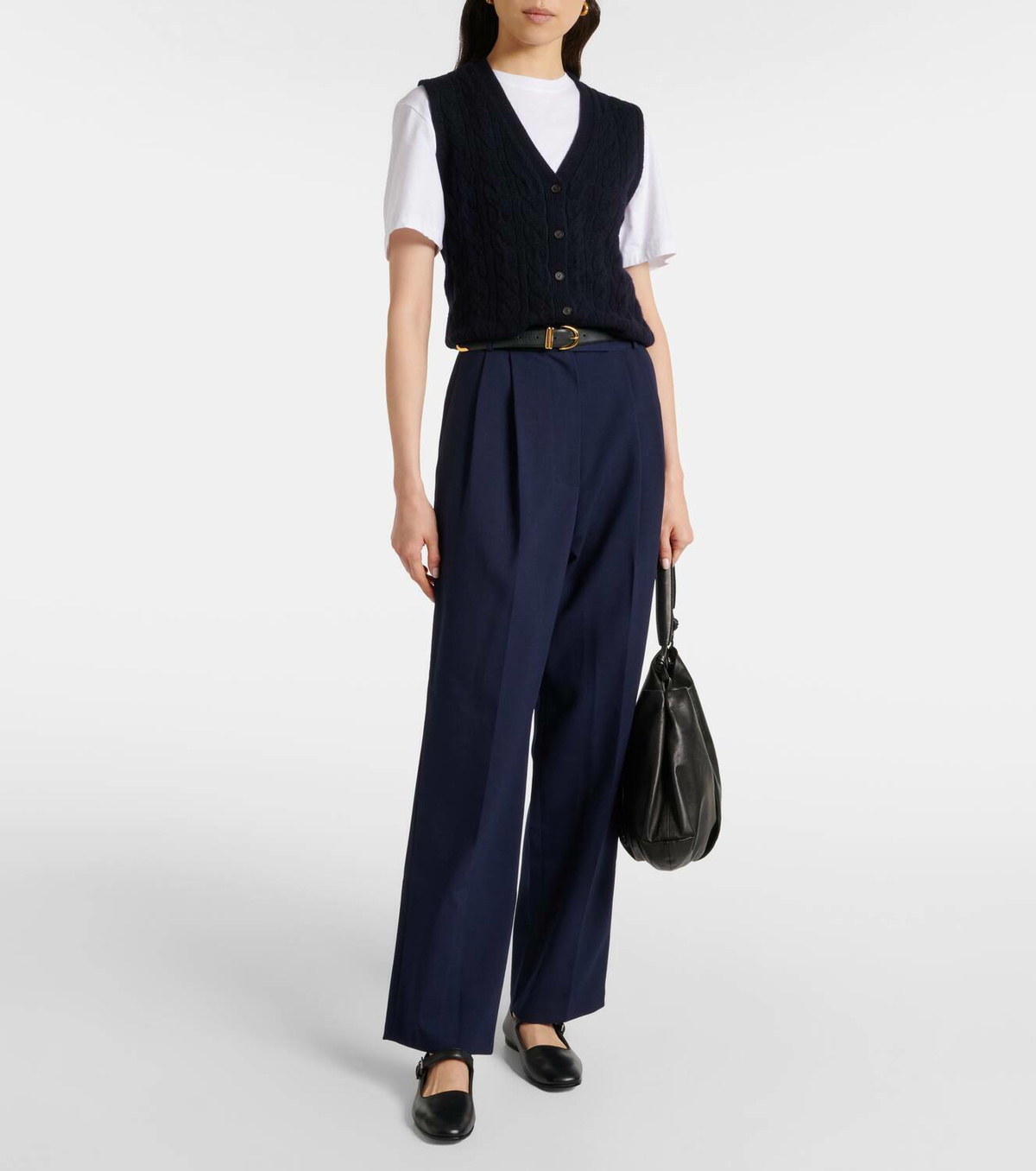 Vince Wool and cashmere-blend vest