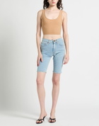 Nanushka Womens Denim shorts in Blue