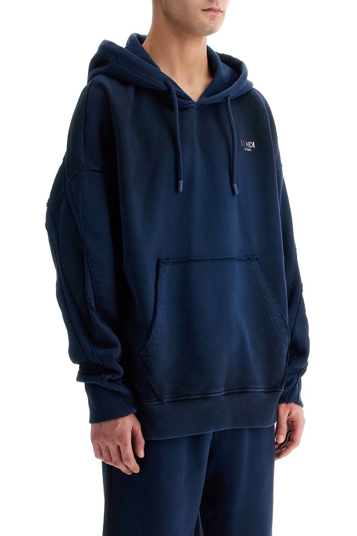 FENDI oversized hoodie with hood Blue Fendi