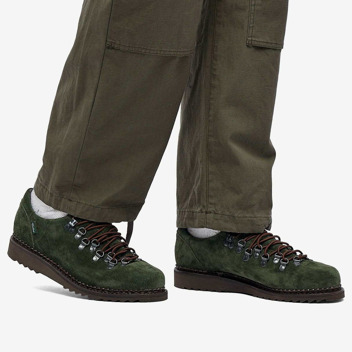 Paraboot Men's x Engineered Garments Clusaz in Green Suede Paraboot